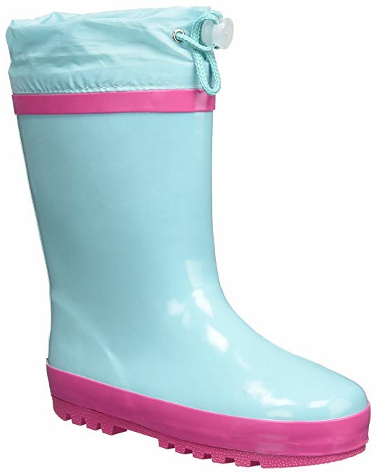 turquoise rain boots