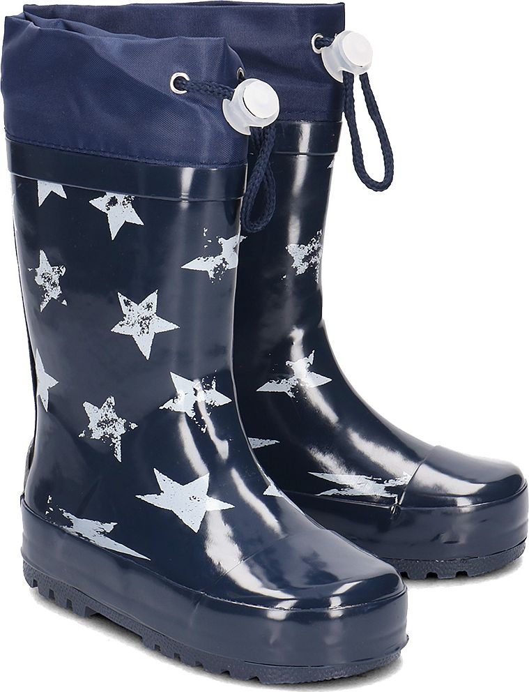 dark blue rain boots