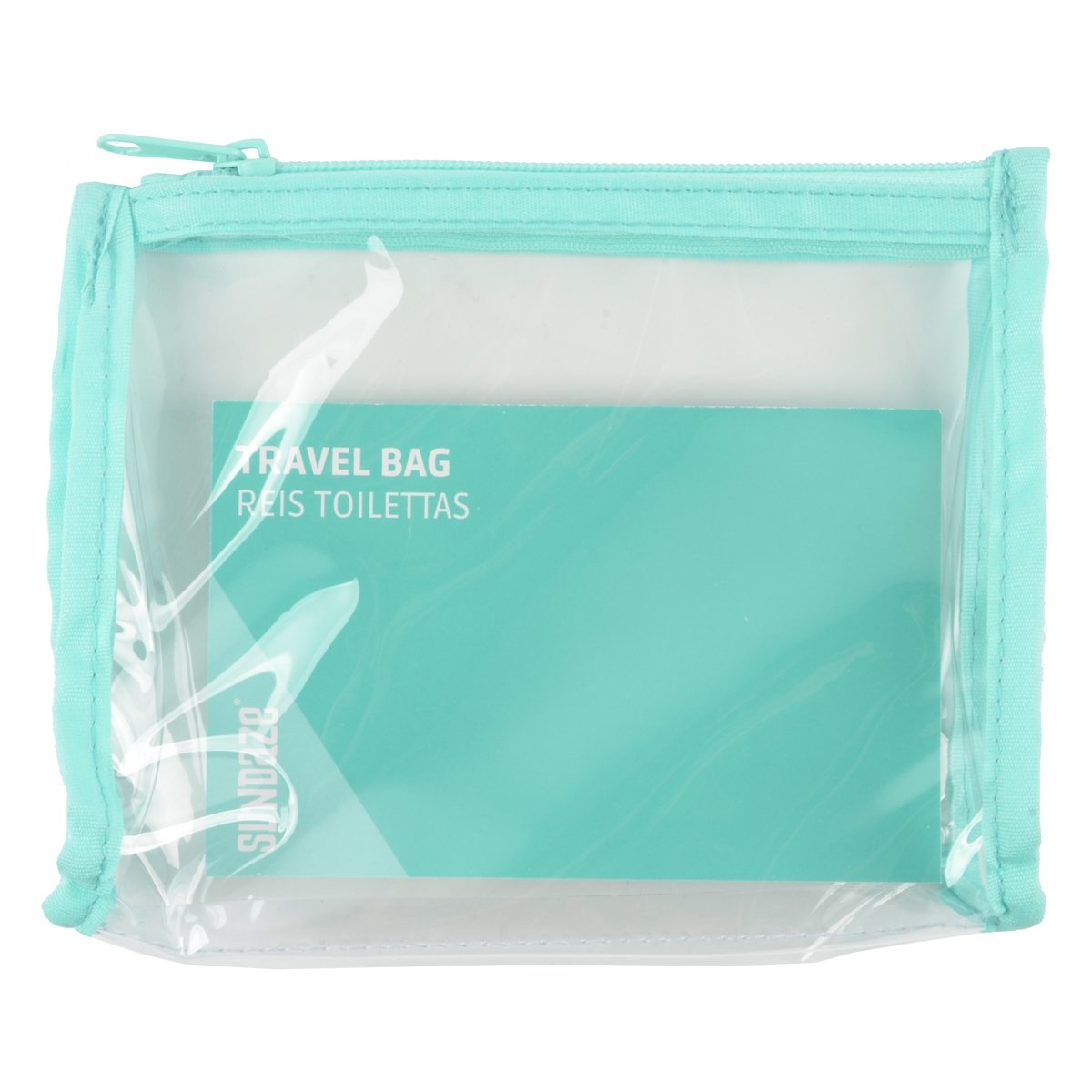 blue transparent bag